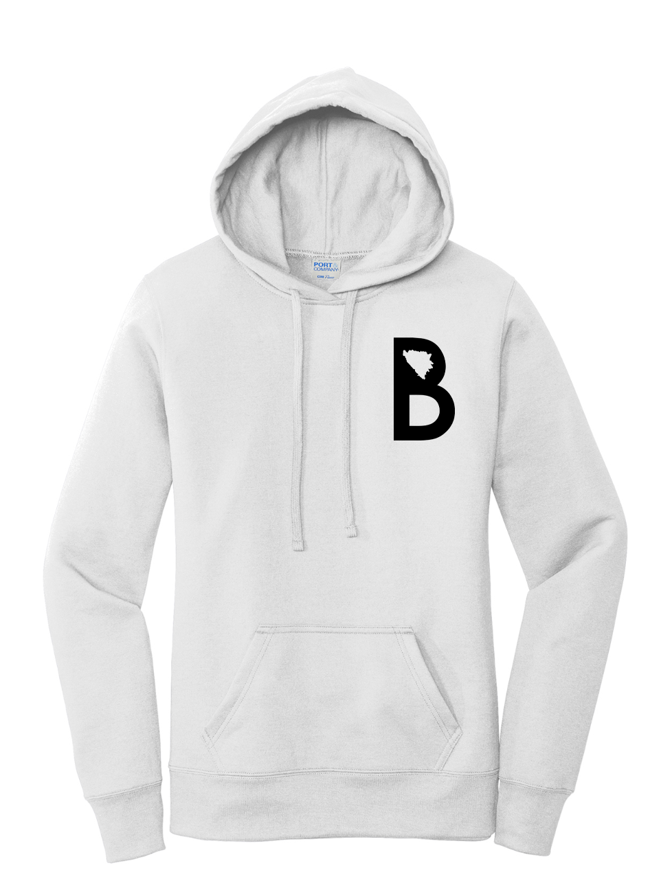 BiH Letter - Chest - Women's - Pullover Hooded Sweatshirt