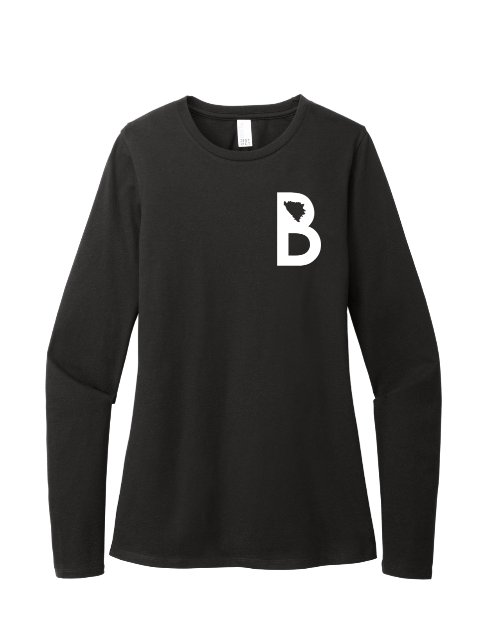 BiH Letter - Ladies Long Sleeve Core Cotton Tee