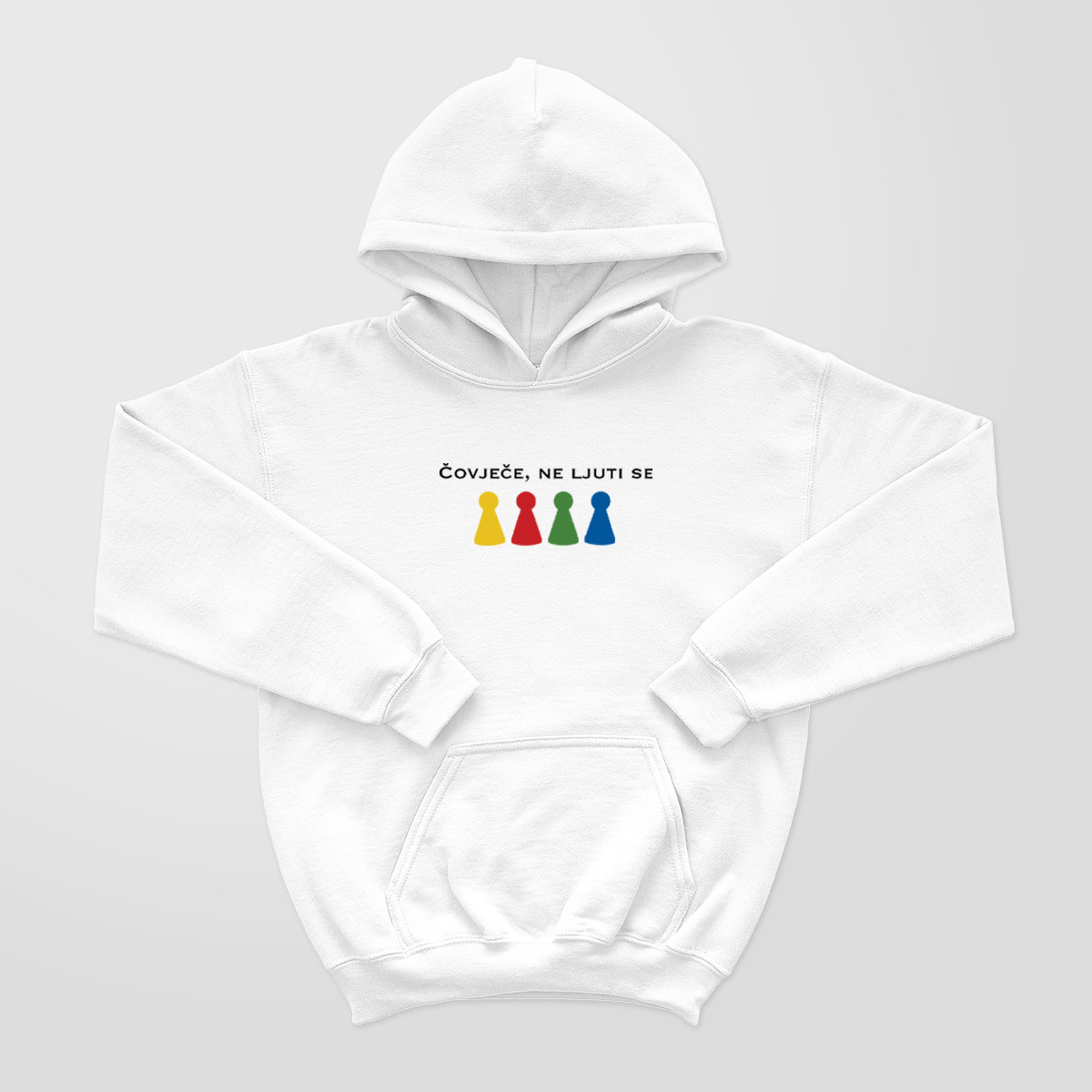 Čovječe - YOUTH - Pullover Hooded Sweatshirt