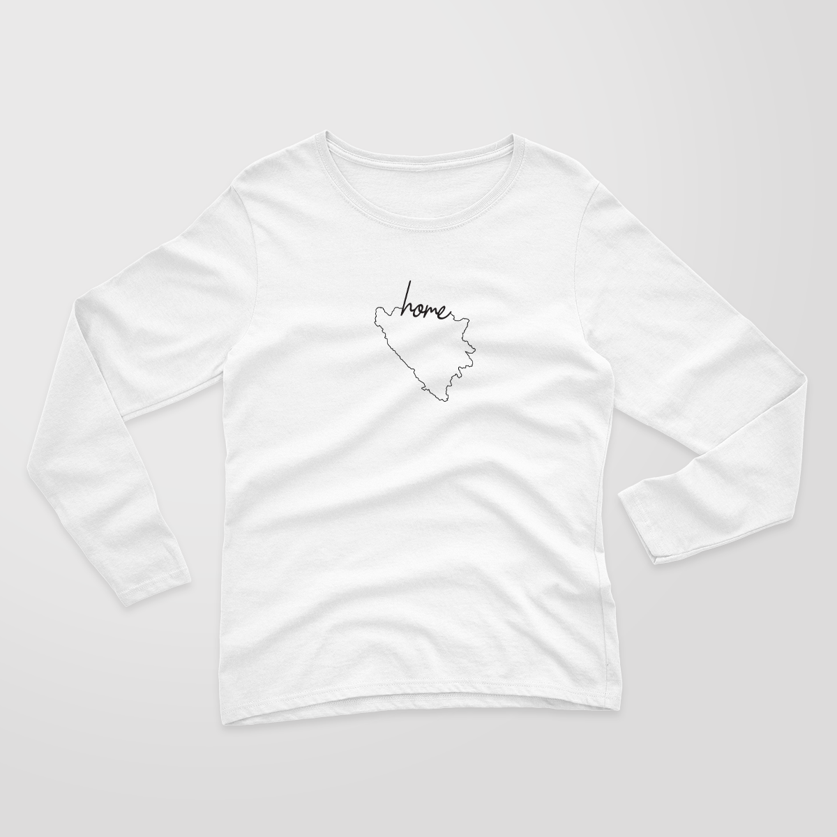 Home 2.0 - Ladies Long Sleeve Core Cotton Tee