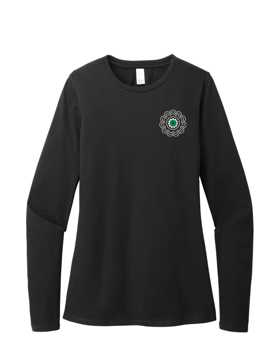 Srebrenica Flower - Ladies Long Sleeve Core Cotton Tee