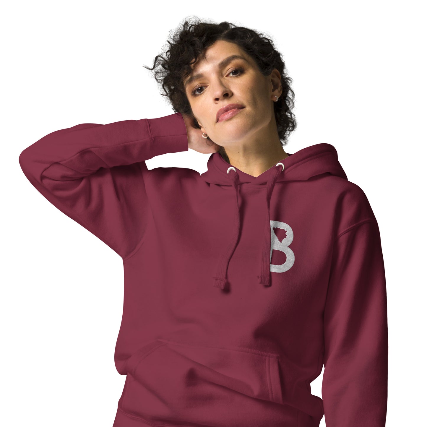 BiH Letter Unisex "Embroidered" Premium Hoodie