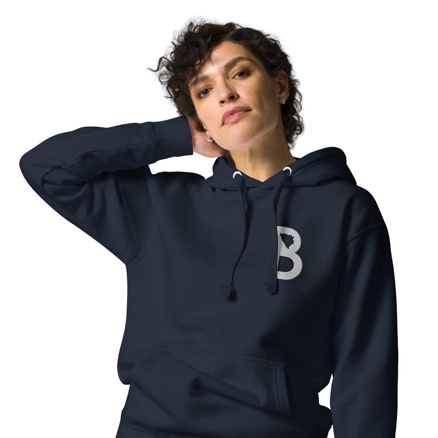 BiH Letter Unisex "Embroidered" Premium Hoodie